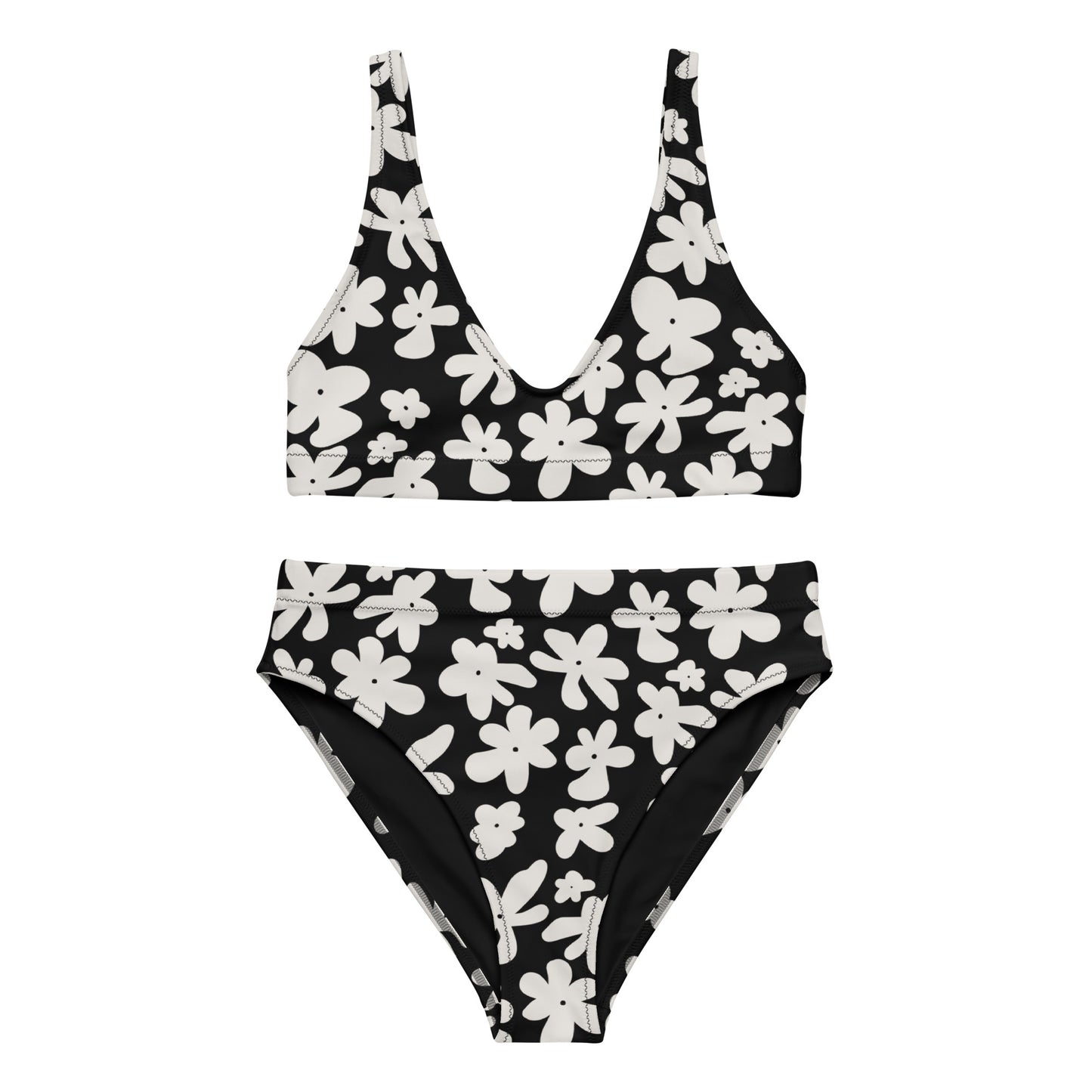Midnight Flower Bikini Set
