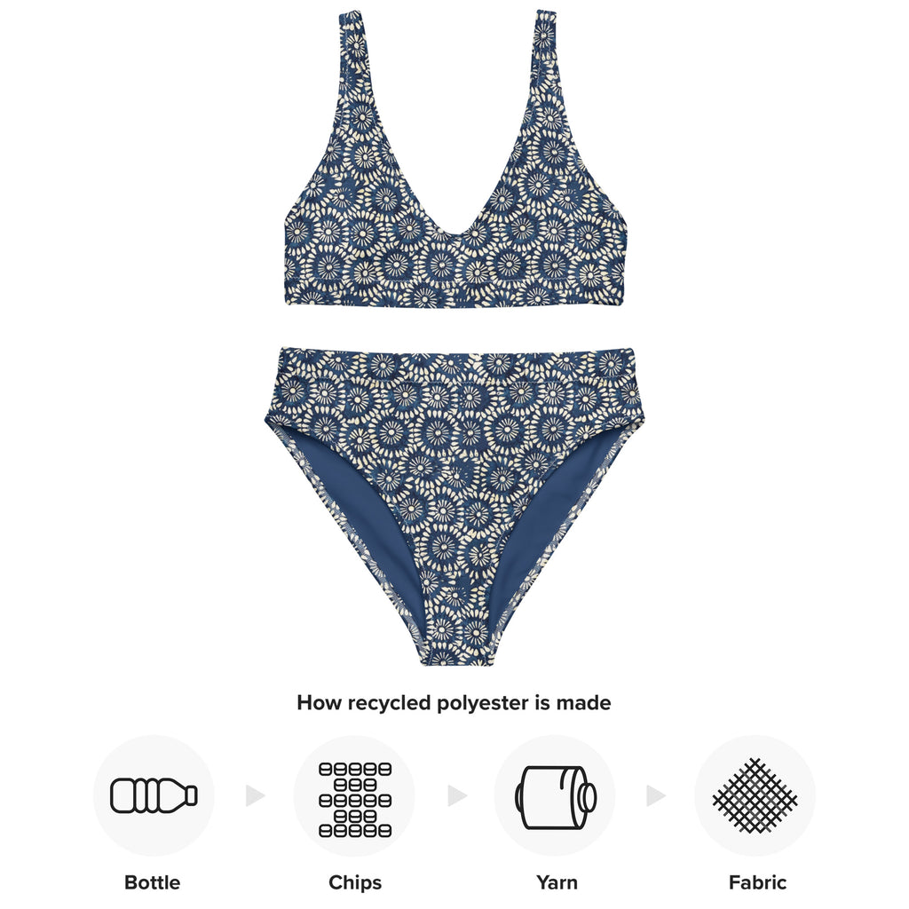 Deep Blue Mirage Bikini Set
