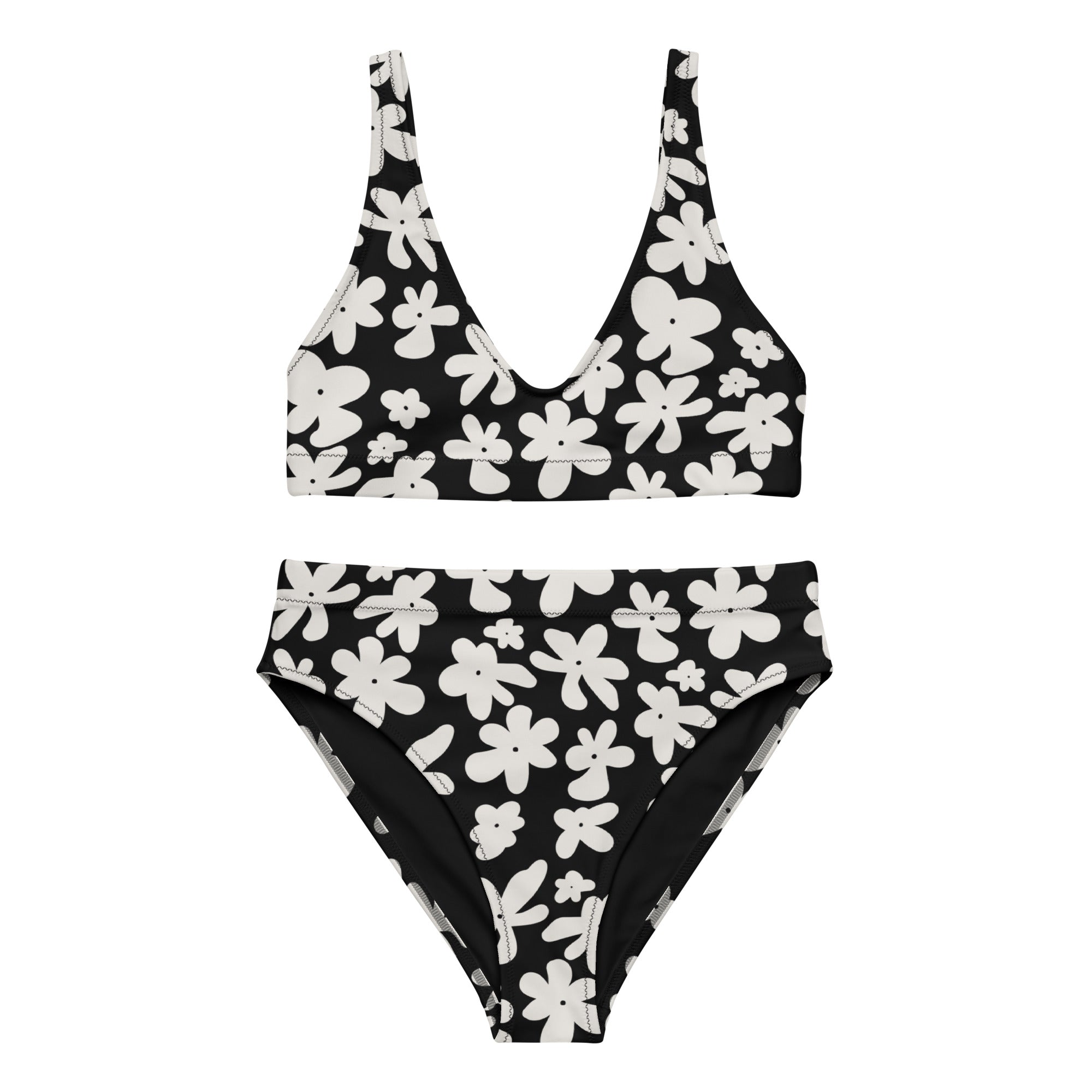 Midnight Flower Bikini Set