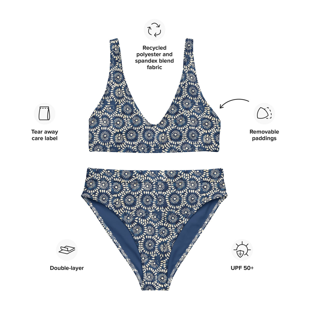 Deep Blue Mirage Bikini Set