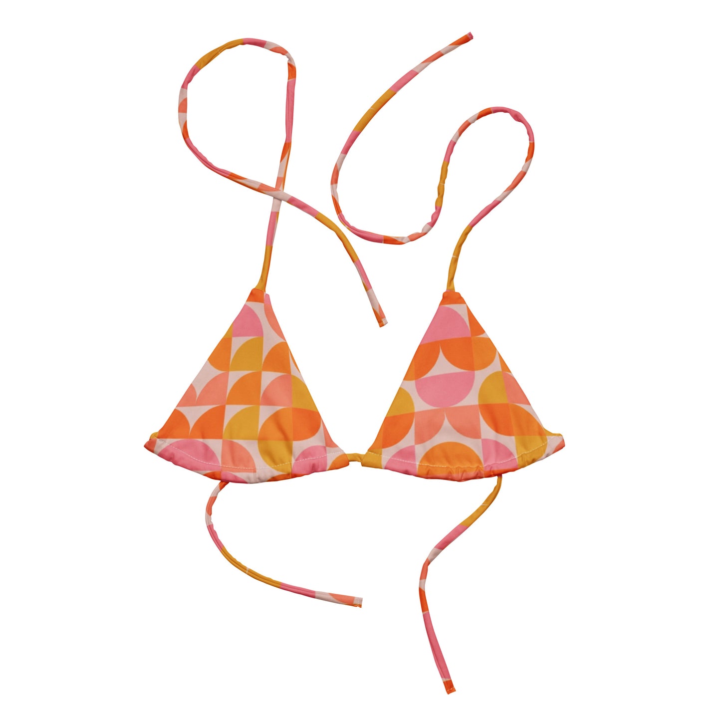 Coral Blush Bikini Top