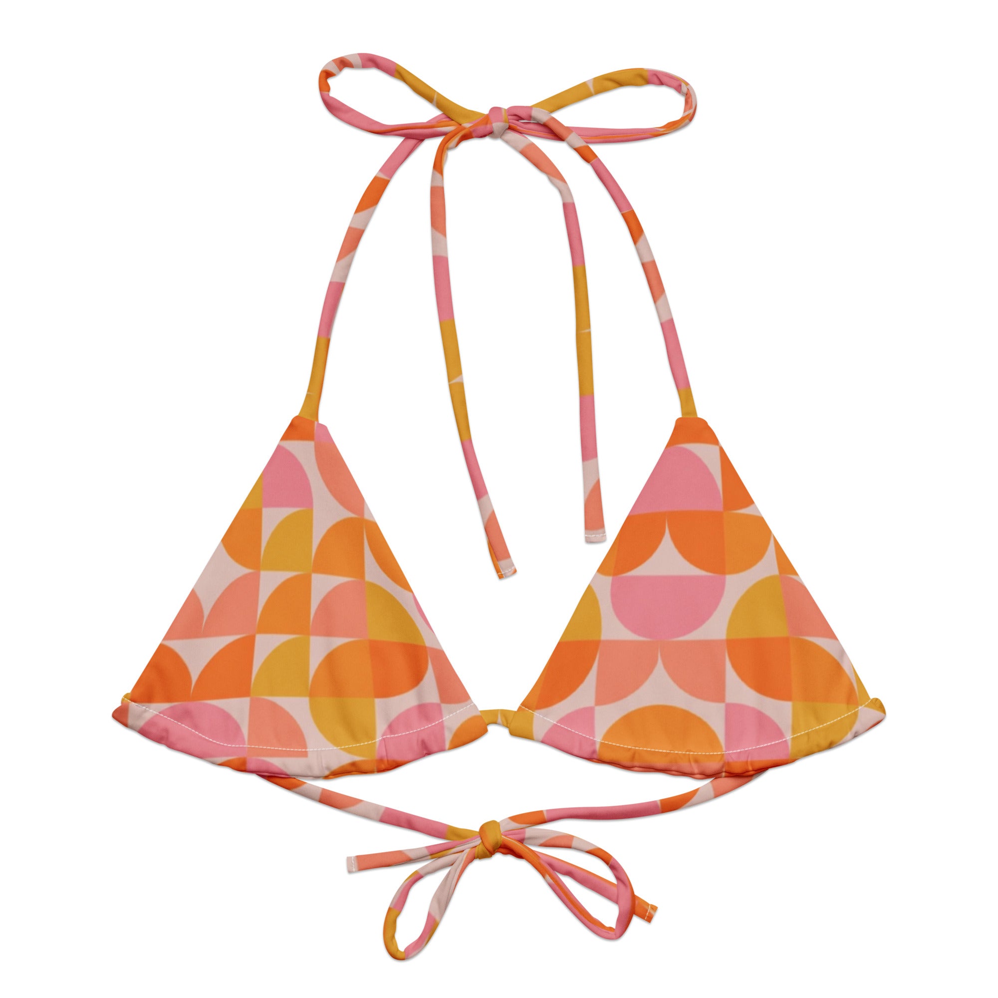 Coral Blush Bikini Top