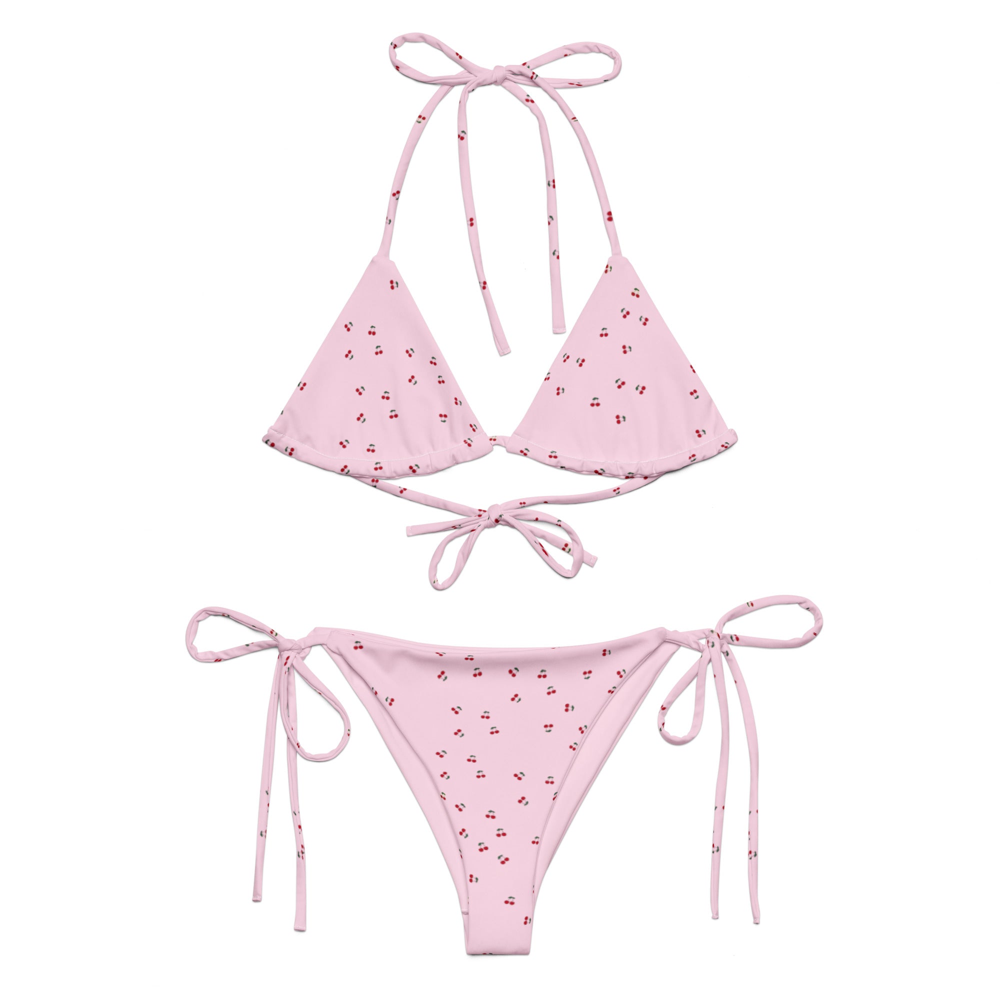 Cherry Orchard Bikini Set in Pink