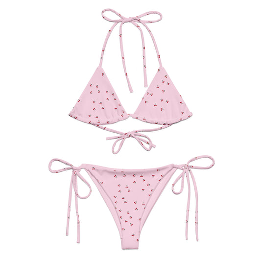 Cherry Orchard Bikini Set in Pink